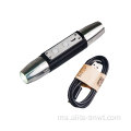 Mini LED UV 365nm Torch Stone Detector Black